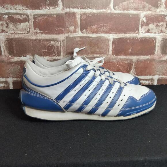 K Swiss Shoes Mens Size 10 Blue White Leather Iconic Sneakers K.Swiss LOW - Picture 4 of 7